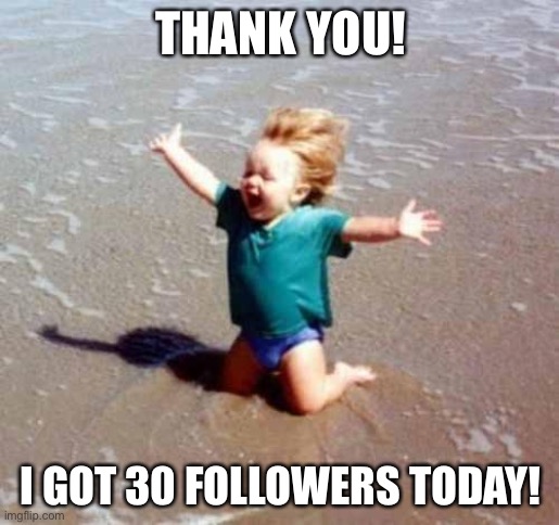 Celebration | THANK YOU! I GOT 30 FOLLOWERS TODAY! | image tagged in celebration | made w/ Imgflip meme maker