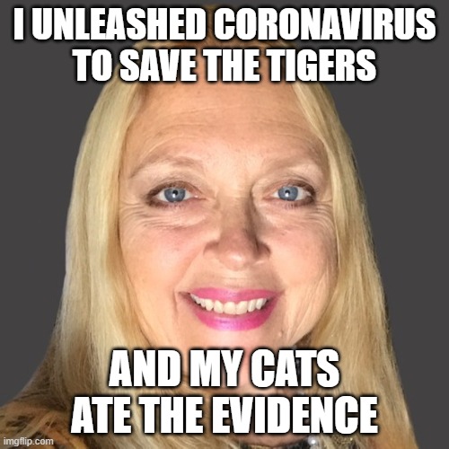 Cool Cats and Kittens | I UNLEASHED CORONAVIRUS TO SAVE THE TIGERS; AND MY CATS ATE THE EVIDENCE | image tagged in cool cats and kittens | made w/ Imgflip meme maker
