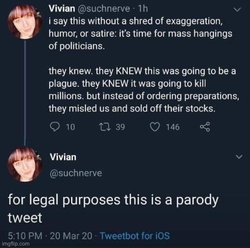 Ironically-not-ironically calling for hanging politicians? I don’t care what they did or didn’t do. This is cringe. | image tagged in leftist,we don't do that here,we dont do that here,cringe,cringe worthy,covid-19 | made w/ Imgflip meme maker