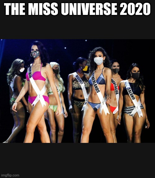 Covit19 parody miss universe pageant | THE MISS UNIVERSE 2020 | image tagged in covit19 parody miss universe pageant | made w/ Imgflip meme maker