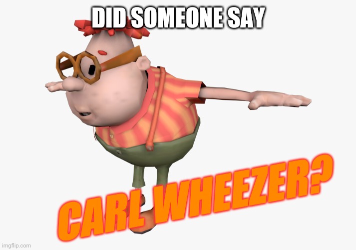 carl wheezer | DID SOMEONE SAY CARL WHEEZER? | image tagged in carl wheezer | made w/ Imgflip meme maker