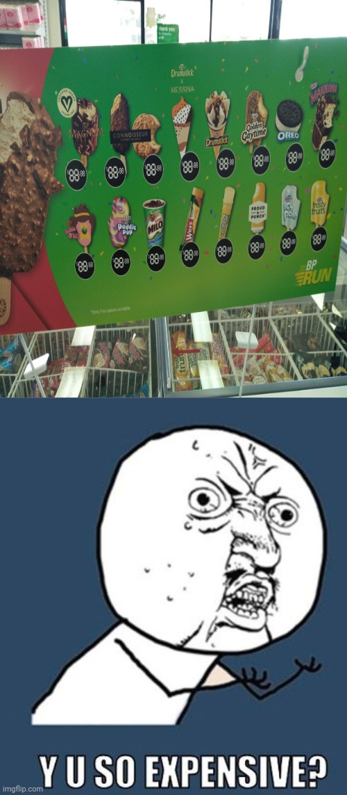 That moment when you to the store and you see every ice cream priced at $88.88 | image tagged in ice cream,expensive,memes,meme,dank memes,funny | made w/ Imgflip meme maker