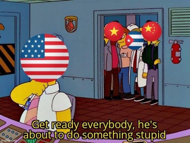 Implying these Communist countries have no problems of their own. Spoiler alert: They do. Lots of them. Cringe. | image tagged in cringe worthy,cringe,communism,communist,communists,leftists | made w/ Imgflip meme maker