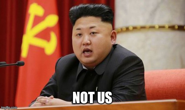Kim Jong Un | NOT US | image tagged in kim jong un | made w/ Imgflip meme maker