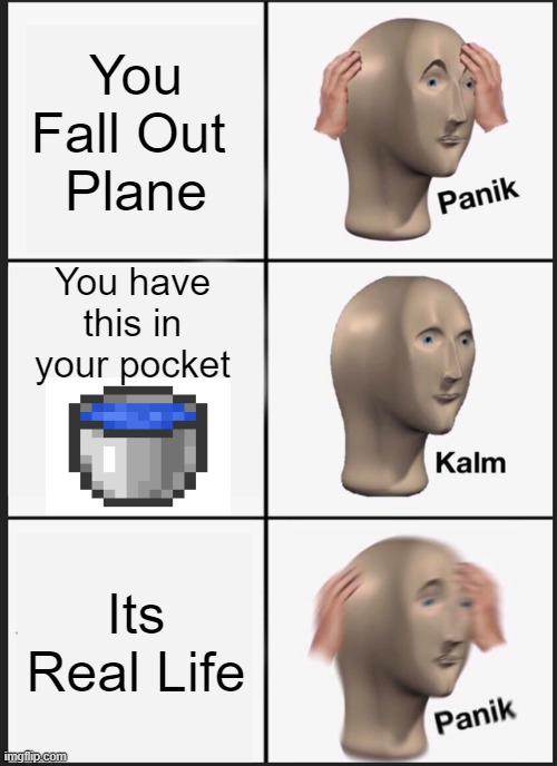 Panik Kalm Panik | You Fall Out 
Plane; You have this in your pocket; Its Real Life | image tagged in memes,panik kalm panik | made w/ Imgflip meme maker