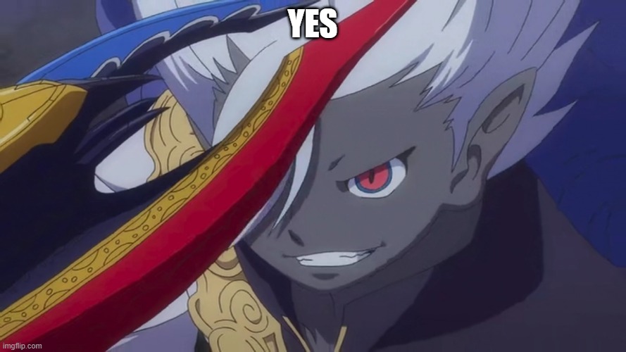 Yami Enma Grin | YES | image tagged in truly i'm on a whole other level | made w/ Imgflip meme maker