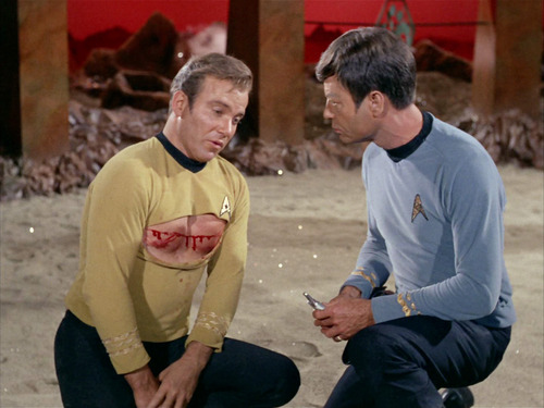 Star Trek Kirk bloody Blank Meme Template