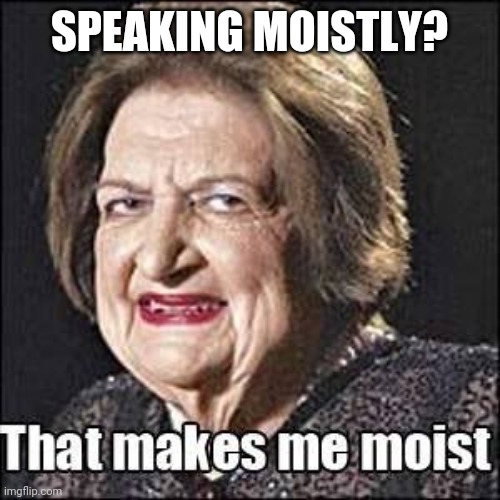 moisten | SPEAKING MOISTLY? | image tagged in moisten | made w/ Imgflip meme maker
