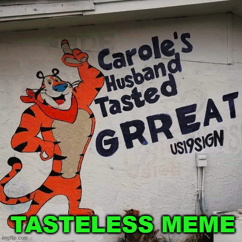 TASTELESS MEME | made w/ Imgflip meme maker