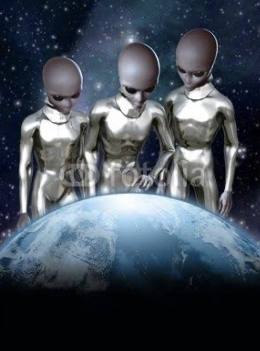 Aliens look down on earth Blank Template Imgflip