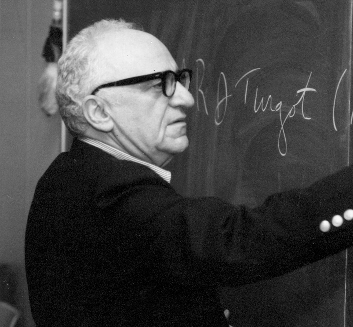Rothbard on blackboard Blank Meme Template