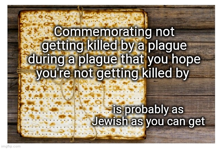 May this plague pass over us all | Commemorating not getting killed by a plague during a plague that you hope you're not getting killed by; is probably as Jewish as you can get | image tagged in passover,plague,coronavirus,history,jewish,upvote | made w/ Imgflip meme maker