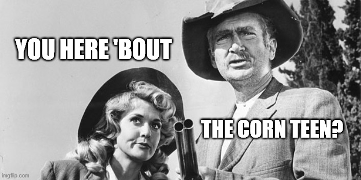 Beverly Hillbillies | YOU HERE 'BOUT; THE CORN TEEN? | image tagged in beverly hillbillies | made w/ Imgflip meme maker