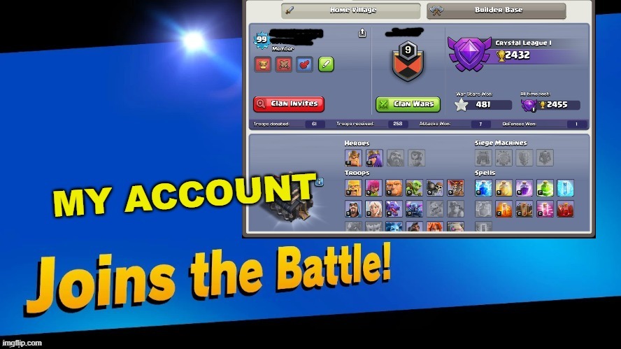 Yes this my account. | image tagged in joins the battle | made w/ Imgflip meme maker