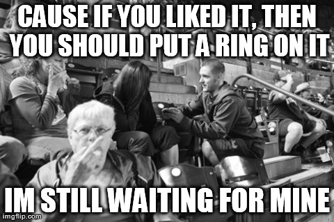 Grandma Put a Ring on it | image tagged in memes,funny,photobombs,bitter,grandma | made w/ Imgflip meme maker