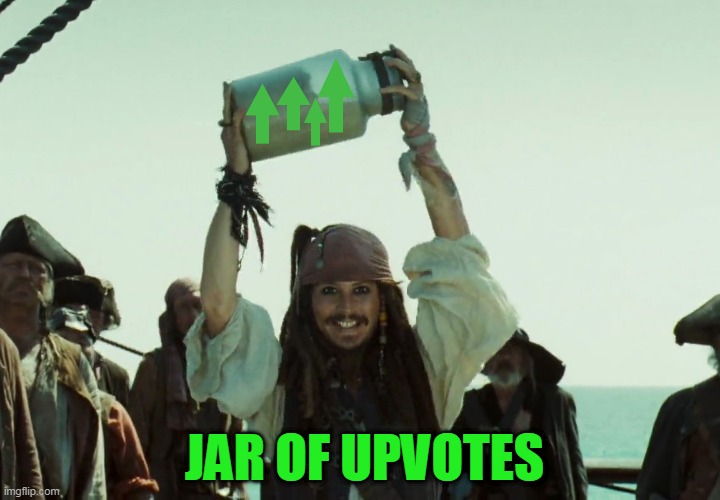 High Quality JAR OF UP VOTES Blank Meme Template
