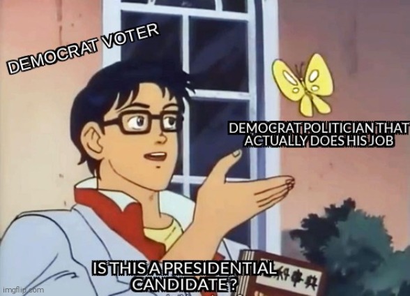 image tagged in is this a pigeon,democrats | made w/ Imgflip meme maker