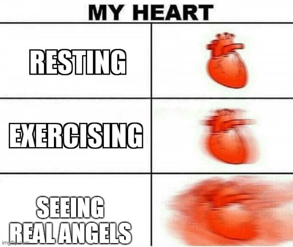 Make belive | SEEING REAL ANGELS | image tagged in memes,funny,my heart,angels | made w/ Imgflip meme maker