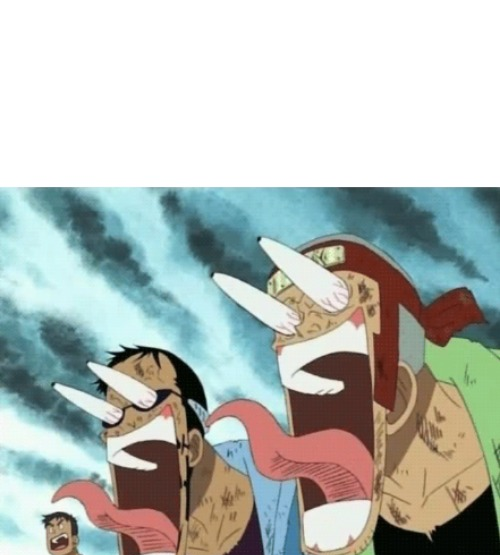 High Quality One Piece Shocked Blank Meme Template