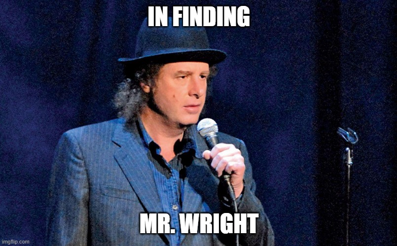 Steven Wright | IN FINDING MR. WRIGHT | image tagged in steven wright | made w/ Imgflip meme maker