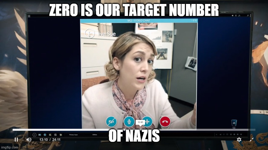 Zero is our target number of nazis | ZERO IS OUR TARGET NUMBER; OF NAZIS | image tagged in antifa | made w/ Imgflip meme maker