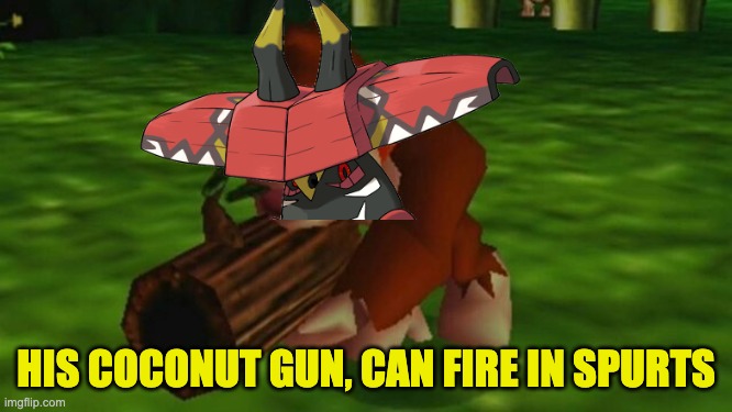 HIS COCONUT GUN, CAN FIRE IN SPURTS | made w/ Imgflip meme maker