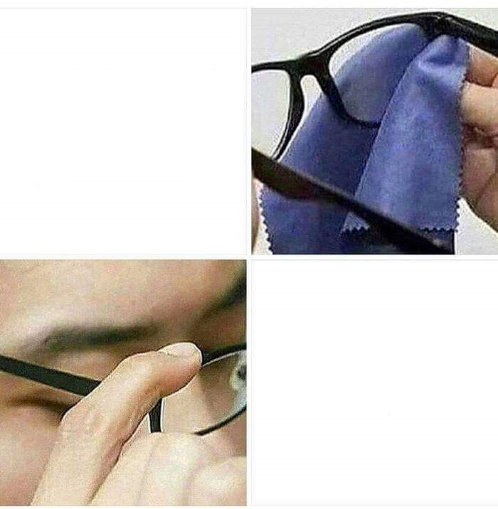 High Quality Glasses Blank Meme Template