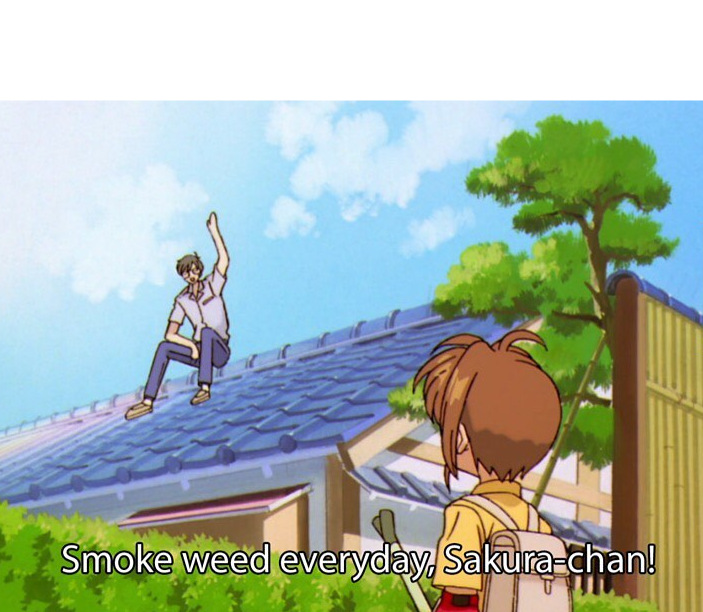 Smoke weed everyday Blank Meme Template