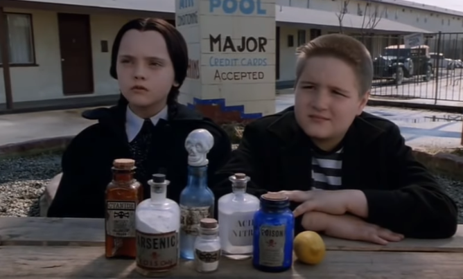 Wednesday & Pugsley Addams Blank Meme Template