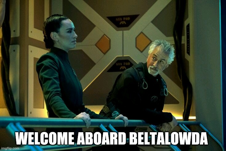 WELCOME ABOARD BELTALOWDA | made w/ Imgflip meme maker