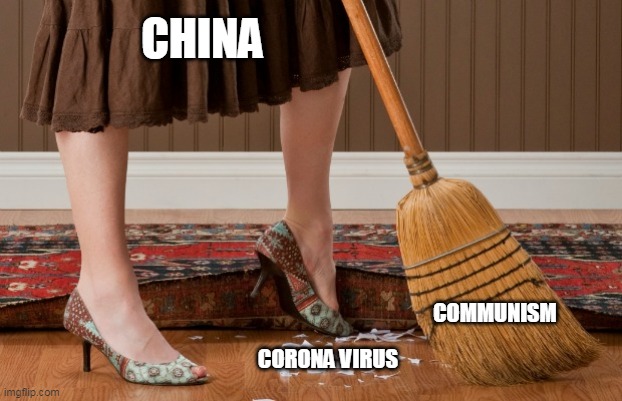 Is China lying? | CHINA; COMMUNISM; CORONA VIRUS | image tagged in coronavirus,china,sweep,rug,covid-19 | made w/ Imgflip meme maker