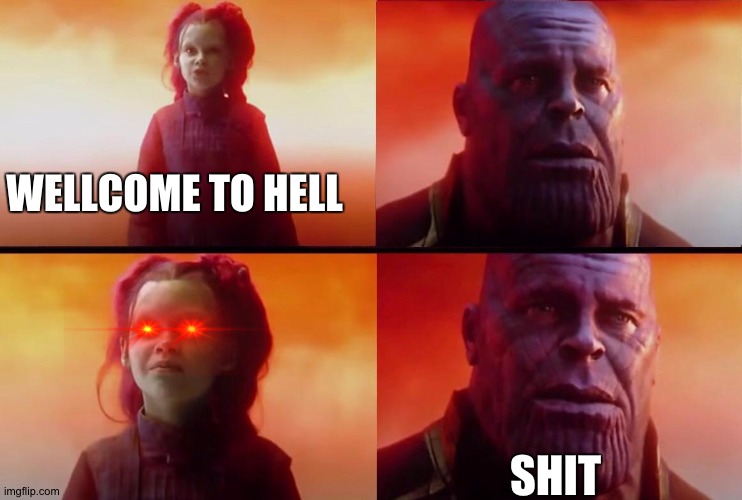 What did it cost? | WELLCOME TO HELL; SHIT | image tagged in what did it cost | made w/ Imgflip meme maker