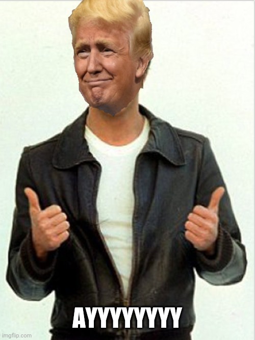 Fonzie Trump | AYYYYYYYY | image tagged in fonzie trump | made w/ Imgflip meme maker