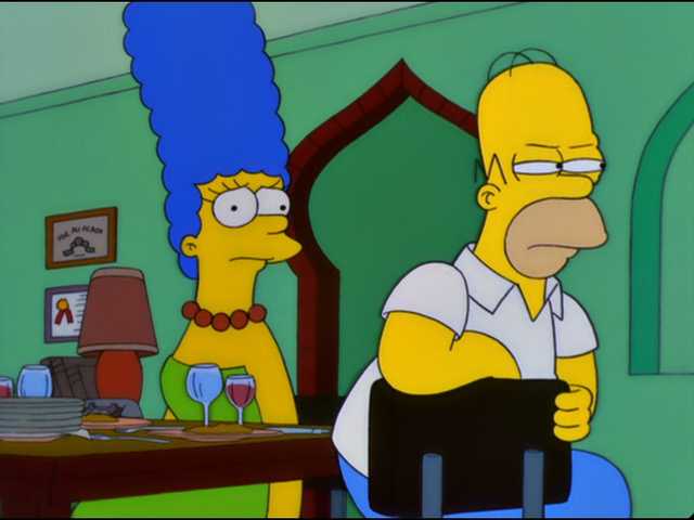 Homer eavesdropping Blank Meme Template