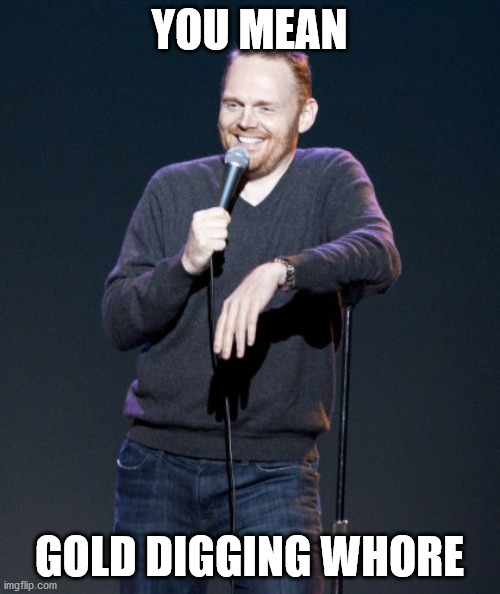 Bill Burr | YOU MEAN GOLD DIGGING W**RE | image tagged in bill burr | made w/ Imgflip meme maker