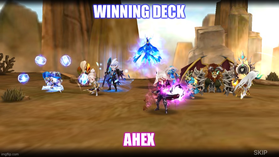 WINNING DECK; AHEX | image tagged in online gaming | made w/ Imgflip meme maker