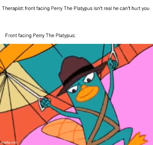 Front Facing Perry The Platypus | image tagged in memes | made w/ Imgflip meme maker