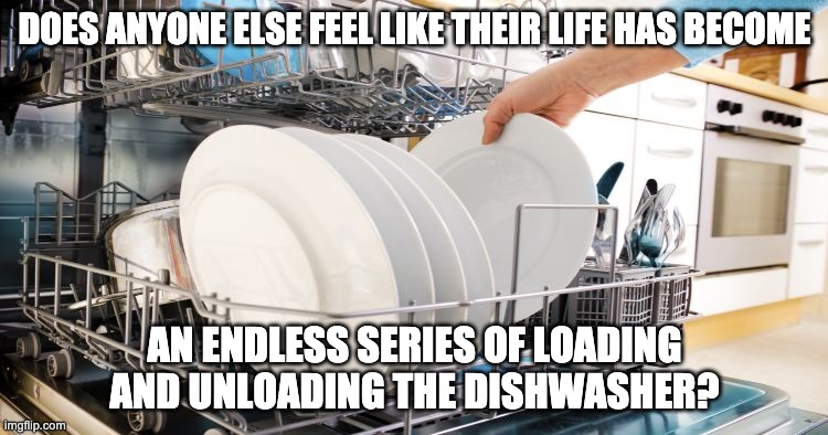 Unloading the dishwasher | DOES ANYONE ELSE FEEL LIKE THEIR LIFE HAS BECOME; AN ENDLESS SERIES OF LOADING AND UNLOADING THE DISHWASHER? | image tagged in coronavirus,quarantine,covid-19,dishwasher,doing dishes | made w/ Imgflip meme maker