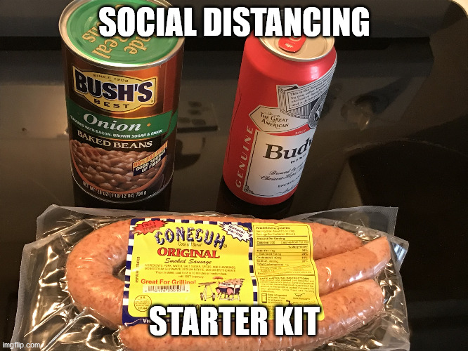 SOCIAL DISTANCING; STARTER KIT | image tagged in covid-19 | made w/ Imgflip meme maker