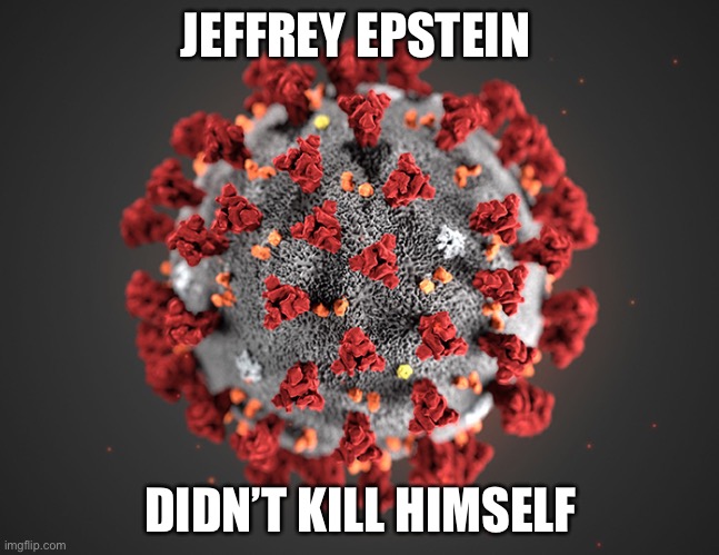 JEDKH | JEFFREY EPSTEIN; DIDN’T KILL HIMSELF | image tagged in coronavirus,jeffrey epstein | made w/ Imgflip meme maker