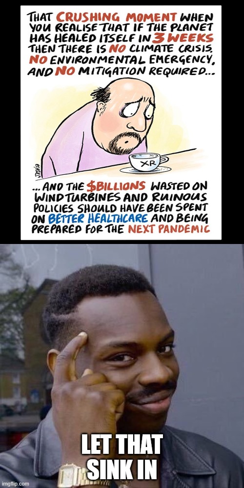 LET THAT SINK IN | image tagged in thinking black guy | made w/ Imgflip meme maker