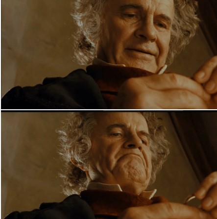 High Quality Bilbo Baggins Blank Meme Template