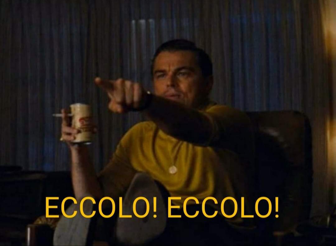 Leonardo Di Caprio eccolo Blank Meme Template