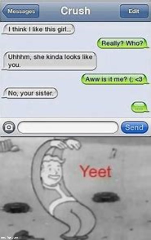 Yeet | image tagged in yeet,fortnite,funny messages | made w/ Imgflip meme maker