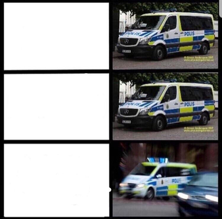 High Quality swedish police Blank Meme Template