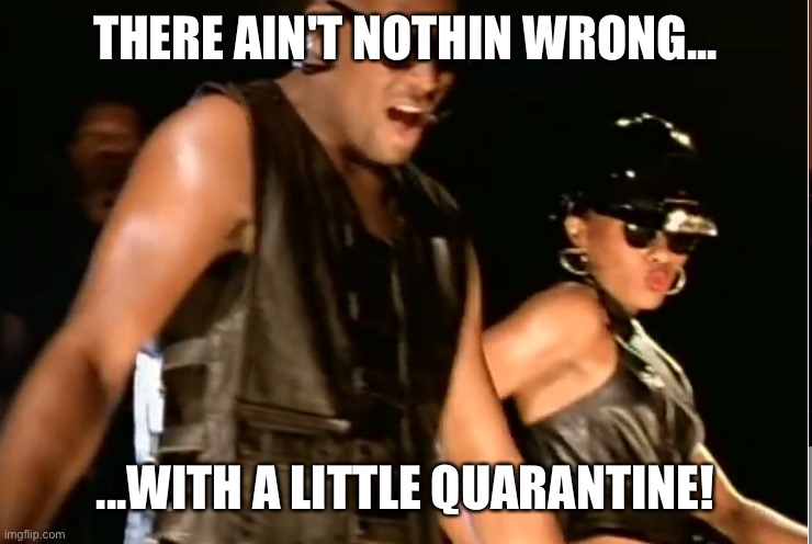 Nothin Wrong | THERE AIN'T NOTHIN WRONG... ...WITH A LITTLE QUARANTINE! | image tagged in r kelly,quarantine | made w/ Imgflip meme maker