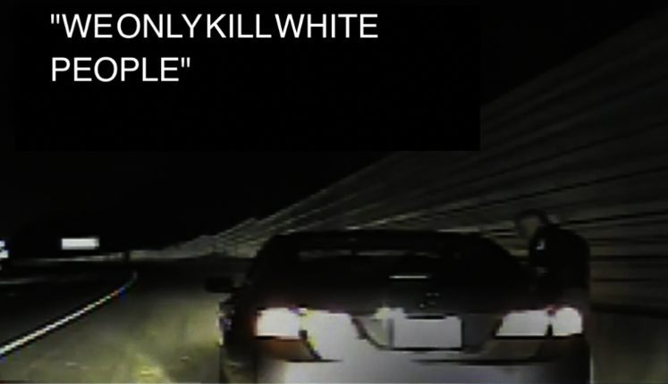 High Quality Racist Cop tells woman not to worry, "we only kill white people" Blank Meme Template