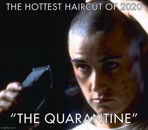 The quarantine haircut | THE HOTTEST HAIRCUT OF 2020; “THE QUARANTINE” | made w/ Imgflip meme maker