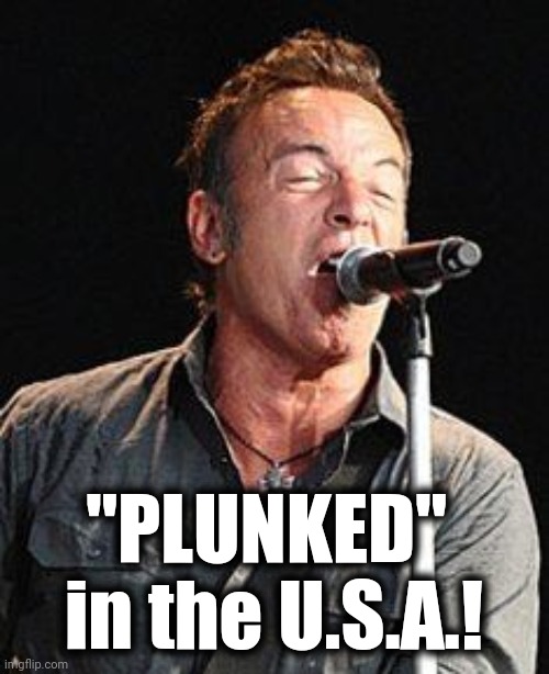 "PLUNKED"  in the U.S.A.! | made w/ Imgflip meme maker