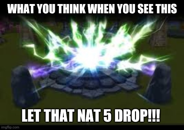 Summoners War | WHAT YOU THINK WHEN YOU SEE THIS; LET THAT NAT 5 DROP!!! | image tagged in summoners war | made w/ Imgflip meme maker
